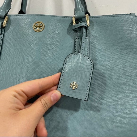 Tory Burch Robinson Double Zip Tote Large Handbag - Picture 3 of 13